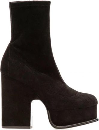 Pierre Hardy Zwarte Enkellaarzen Ym 04Tinablack - Dames - Laarzen met Hak - Zwart - 39 EU - Schoenen