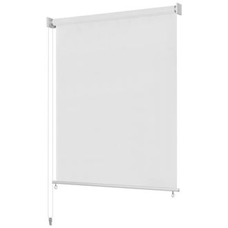 vidaXL Persiana Enrollable De Exterior 405(ancho)x140(alto)cm Blanca Vidaxl