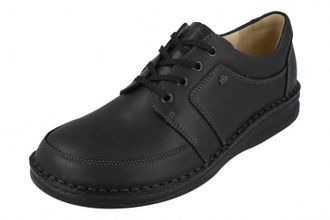 Finn Comfort Mens Norwich Montana Lace-Up Shoes In Black