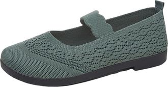 Generic Womens Flat Mary Jane Casual Comfy Walking Trainers Mesh Ladies Shoes Womens Comfortable Working Nurse Shoes Slip On Mary Jane Shoe Outdoor Breathable