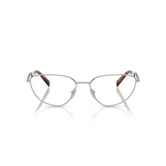 Prada 0pr D52v Cat-Eye Silver Frame Eyeglasses