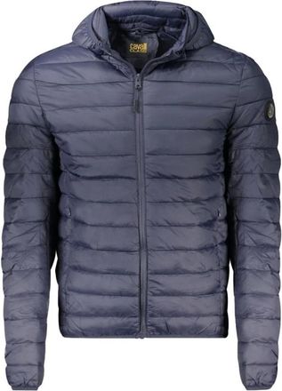 Cavalli Polyester Jas - Heren - Winterjassen - Blauw - L - Polyester - Jassen