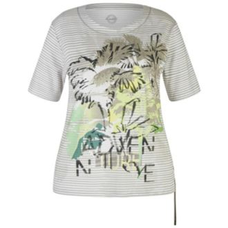 Rabe Dames, Tops, Grijs, Maat: 2XL Katoen