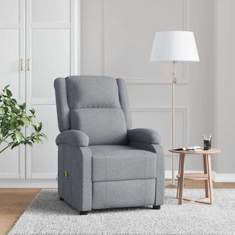 vidaXL Vidaxl - Sill&oacute;n De Masaje Tela Gris Claro