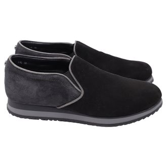 Stuart Weitzman Slip-On Sneakers in Black Suede
