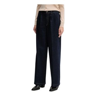 Oui Jeans, Dames, Blauw, XS, Denim, Straight Jeans