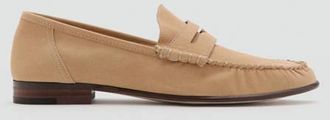 Mango Mocassini mascherina pelle nabuk beige - Donna - 36 - MANGO