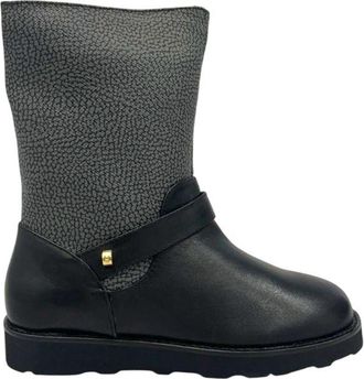 Borbonese Grey Leather Women Womens Boot