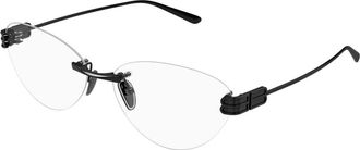 Balenciaga Cat Eye Brillen - Dames - Brillen - Zwart - 61 MM - Accessoires