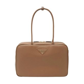 Prada Top-handle Shoulder Bag - female - Prada - Handbags - Brown - ONE SIZE - Bags