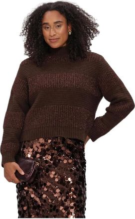Pom Amsterdam Truien & Vesten, Dames, Bruin, 2Xl, Kate Pullover