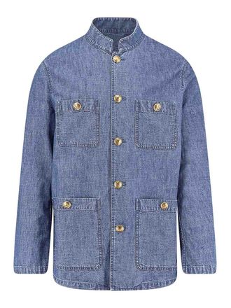 Valentino Garavani Giacca Sahariana In Denim