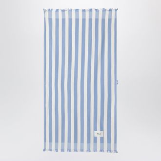 Tekla Light blue/white striped beach towel