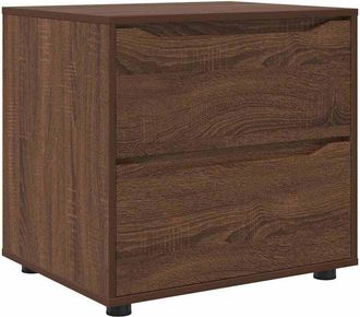 vidaXL Armario De Almacenamiento Roble Marr&oacute;n 60 X 48 X 57 Cm Vidaxl