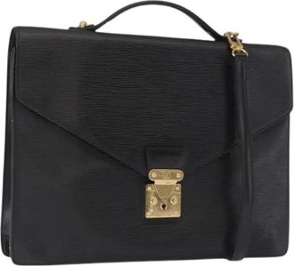 Louis Vuitton Pre-owned Handbags, female, Black, Size: ONE SIZE Pre-owned Leather Handbag