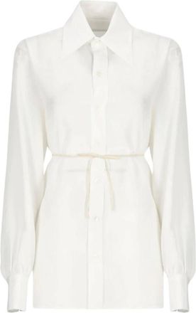 Maison Margiela Dames, Blouses & Shirts, Wit, Maat: XS Zijde