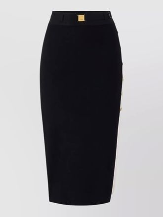 Elisabetta Franchi knitted midi pencil skirt