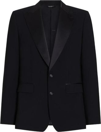 Dolce & Gabbana Sicilia Light Jacket - Heren - Blazers - Blauw - XL - Wol - Jassen