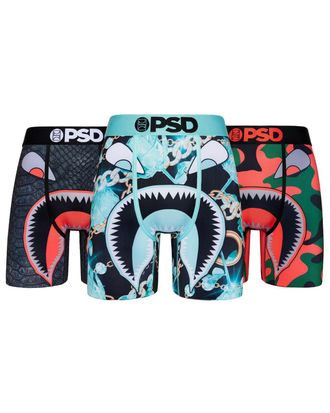 PSD mens Boxer Briefs 3-pack, Multi | Wf Essentials 3pk, L