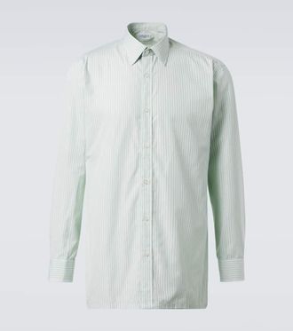 Charvet Striped cotton poplin shirt