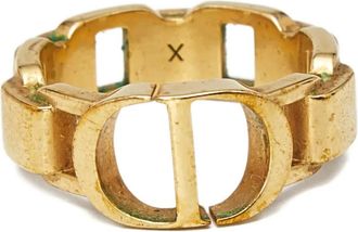 Dior Anello con motivo CD - Oro