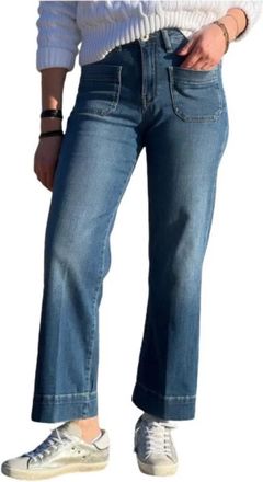 Denim Studio Bella Pants - Dames - Flared Jeans - Blauw - W31 - Katoen - Jeans