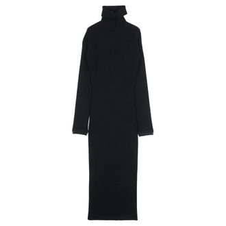 Elisabetta Franchi Knitted Dresses, female, Black, Size: M Maxi Dresses