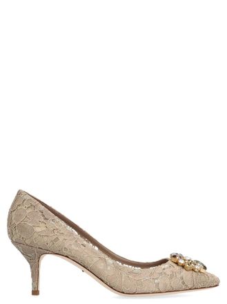 Dolce & Gabbana Beige Slip On Pumps