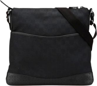 Gucci Pre-owned Cross Body Bags, female, Black, Size: ONE SIZE Pre-owned Canvas gucci-bags