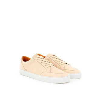 Burberry Leather Low-Top Sneaker - Beige