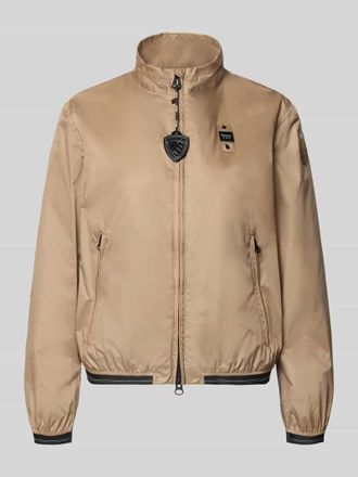 Blauer Jacke mit Zweiwege-Rei&szlig;verschluss Modell ANNABEL in Beige, Gr&ouml;&szlig;e XS