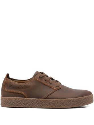 Clarks Streethill laced leather sneakers - Brown