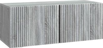 vidaXL Mueble Para Tv De Pared 78,5 X 31 X 30 Cm Gris Sonoma Vidaxl