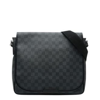 Louis Vuitton Pre-owned Cross Body Bags, female, Black, Size: ONE SIZE Pre-owned Damier Graphite Shoulder Bag