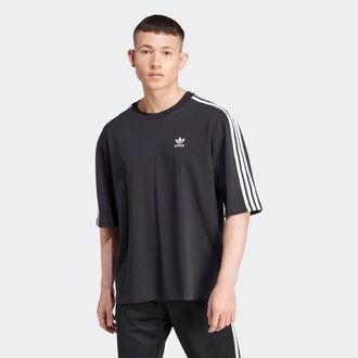 adidas T-Shirt ADIDAS ORIGINALS Oversize tee, Herren, Gr. XL, schwarz, Obermaterial: 100% Baumwolle, normal, Shirts T-Shirt, Oversized, weit