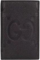 Gucci Wallets & Cardholders, male, Black, Size: ONE SIZE Jumbo GG Card Case