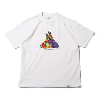 Nike x ACG Solid Color Cartoon Fruit Printing Round Neck Casual Short Sleeve White DQ4955-121