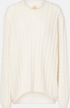 Jardin Des Orangers Cable-knit wool and cashmere sweater