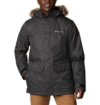 Columbia Penns Creek II Parka Jacket Mens Black Waterproof Insulated FROG630