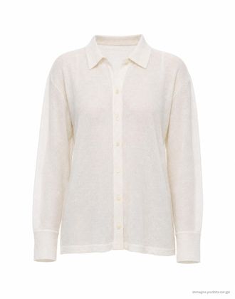 ATOMOFACTORY Ivory Linen Blend Shirt