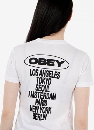 Obey Obey Cities tee white