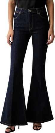 Twinset Five-pocket Flared Jeans - Dames - Flared Jeans - Blauw - W29 - Katoen - Jeans