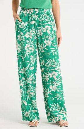 Sanctuary Retreat Wide Leg Pants in Natures Nectar Leaf Green at Nordstrom Rack, Size X-Large