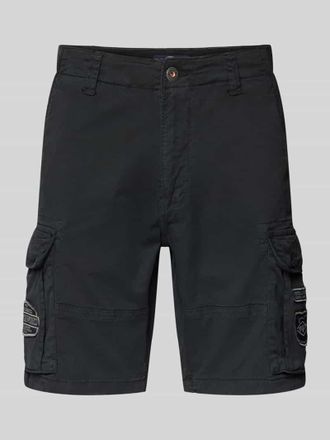 Petrol Industries Bermudas mit Cargotaschen in Black, Gr&ouml;&szlig;e XXL