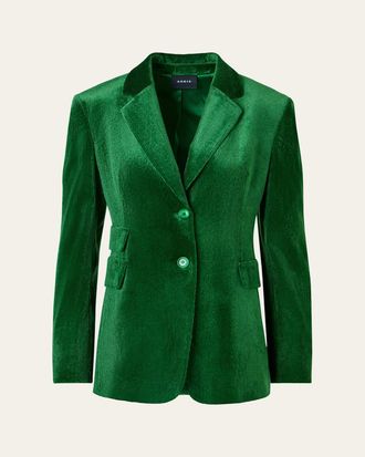 Akris Corduroy Single-Breasted Jacket