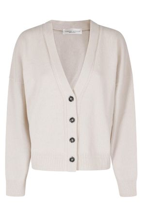 Roberto Collina Meringue Cropped Wool-Cashmere Cardigan