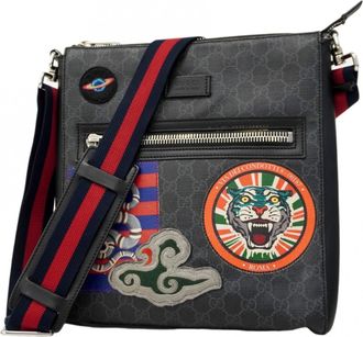 Gucci Black Multi-Color Pvc Shoulder Bag (Pre-Owned)
