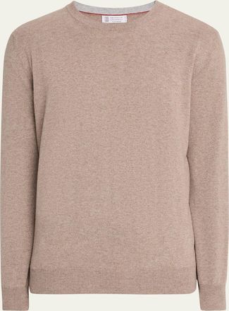 Brunello Cucinelli Mens Cashmere Crewneck Sweater