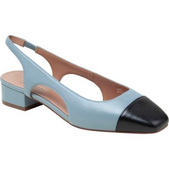 Linea Paolo Charley Slingback Pump in Dusty Blue/Black at Nordstrom Rack, Size 8.5