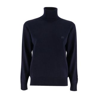 Etro Etro, Turtlenecks, female, Blue, Size: L Soft Wool Turtleneck Sweater